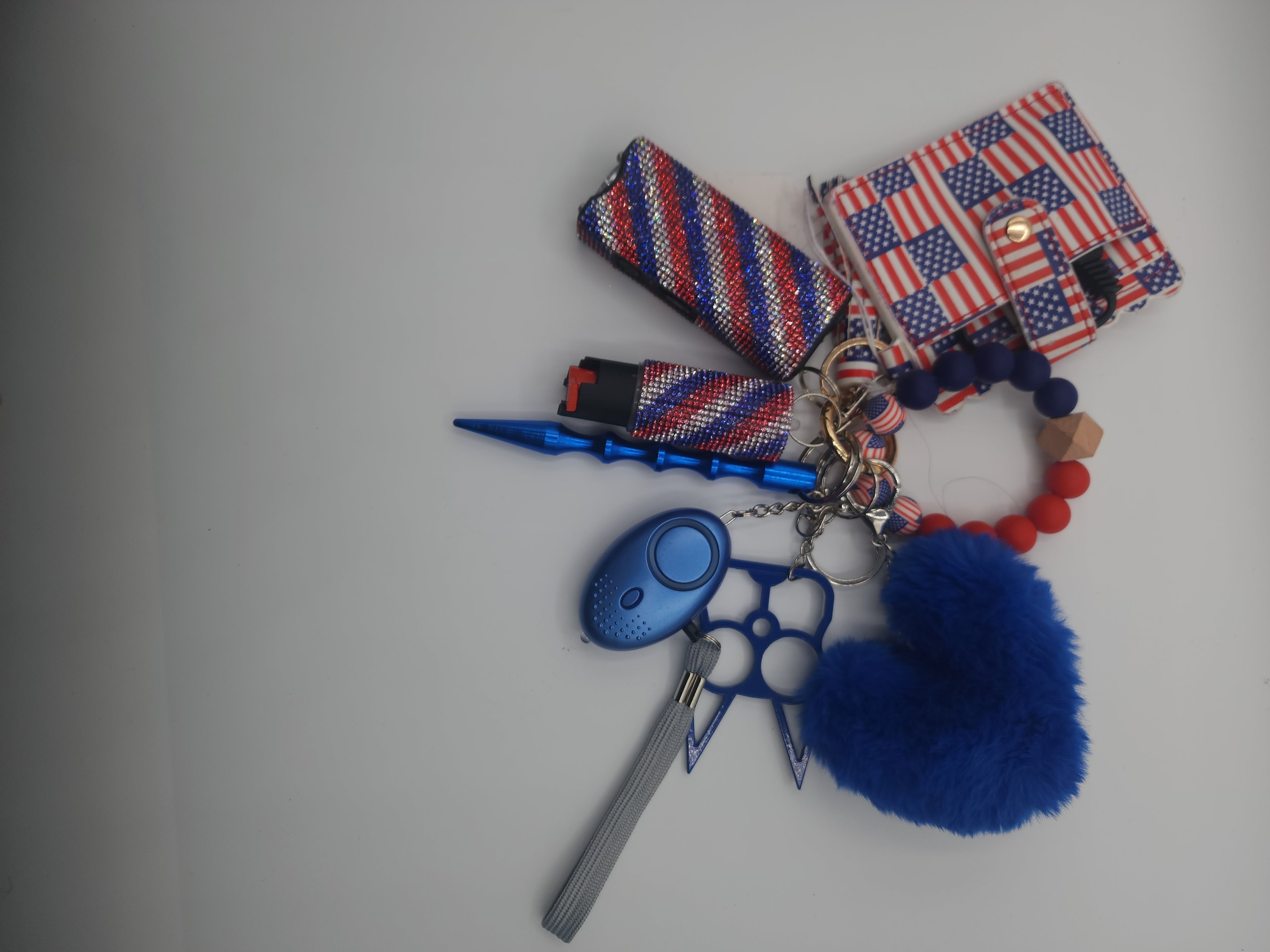 Red, white and blue wallet